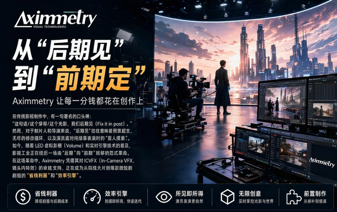 告别“后期见”：Aximmetry 如何重塑影视剧与爆款短剧的生产流水线？