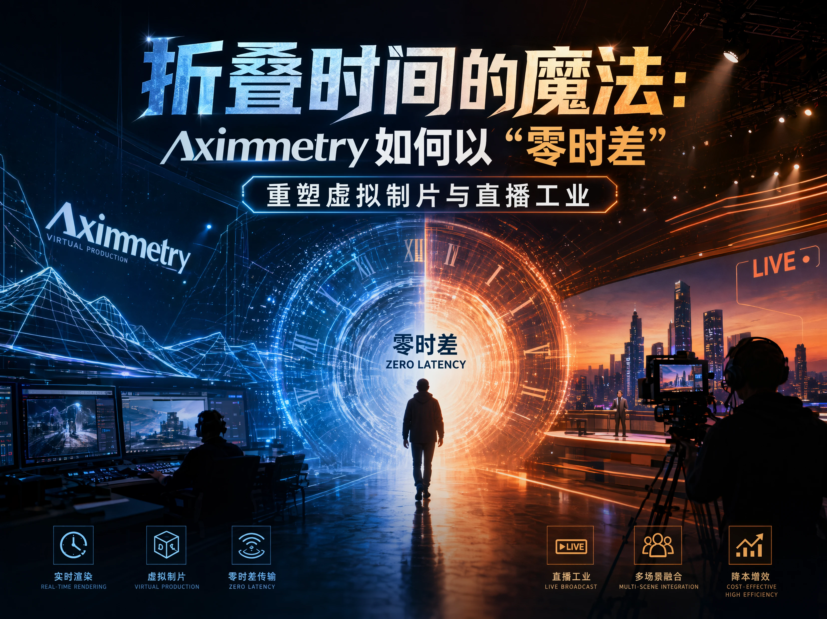 折叠时间的魔法：Aximmetry如何以“零时差”重塑虚拟制片与直播工业