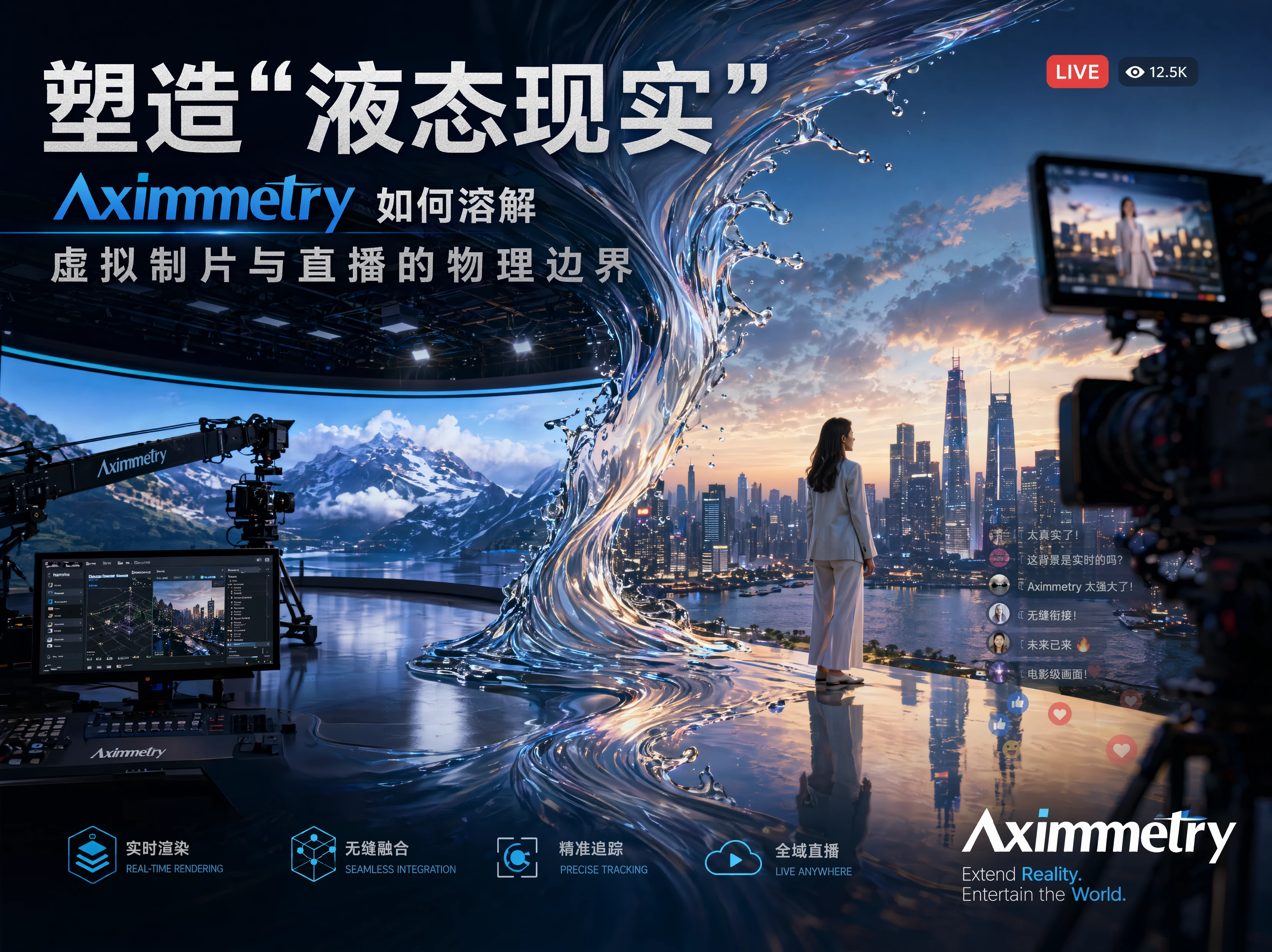 塑造“液态现实”：Aximmetry如何溶解虚拟制片与直播的物理边界