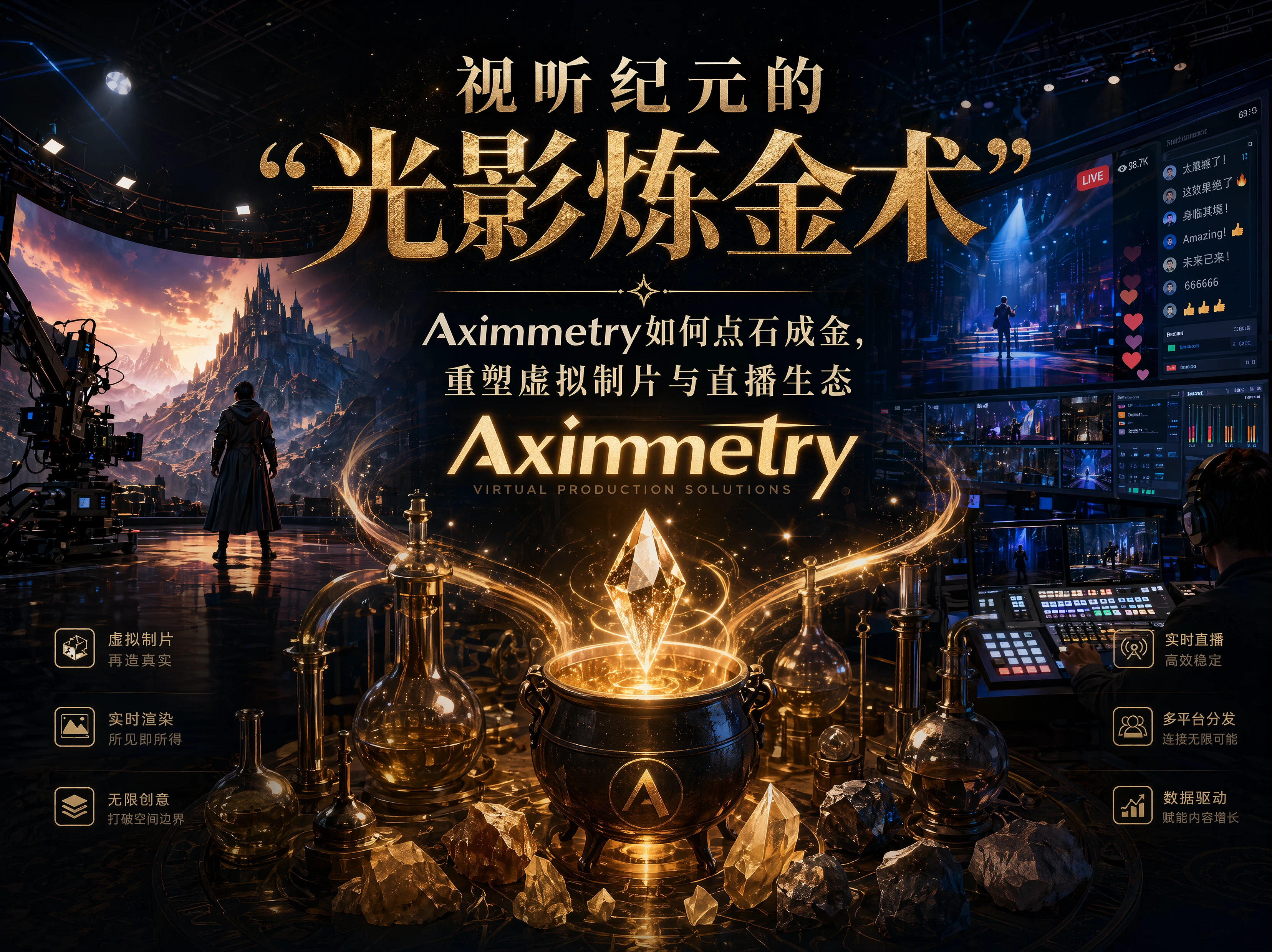 视听纪元的“光影炼金术”：Aximmetry如何点石成金，重塑虚拟制片与直播生态