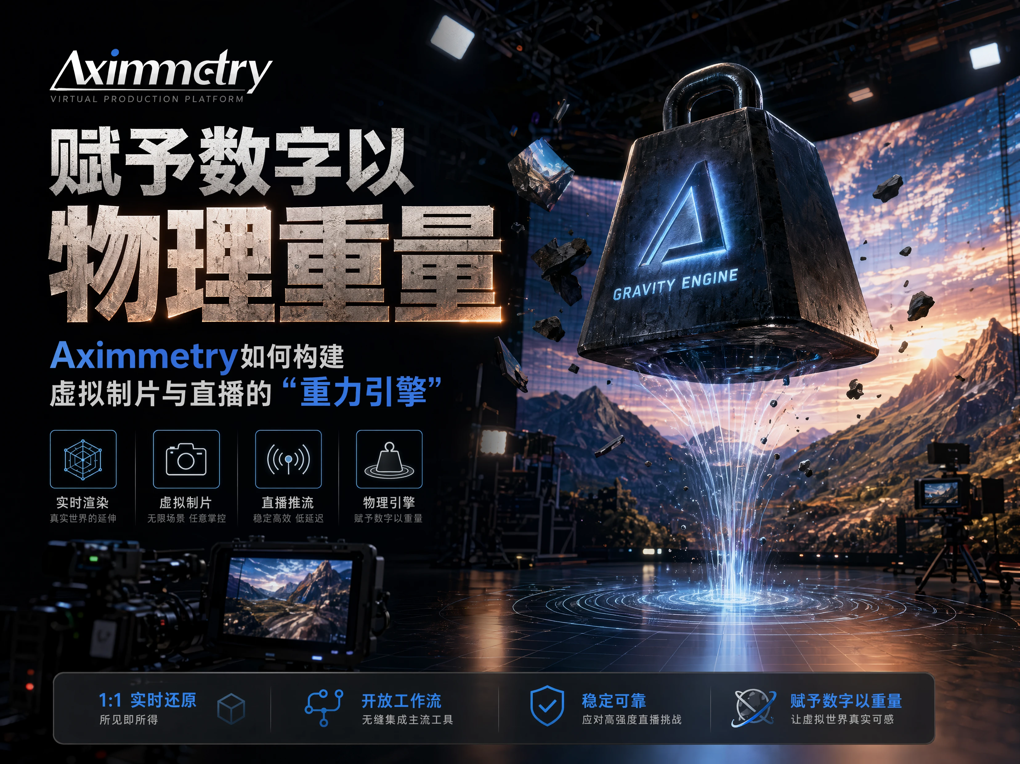 赋予数字以“物理重量”：Aximmetry如何构建虚拟制片与直播的“重力引擎”