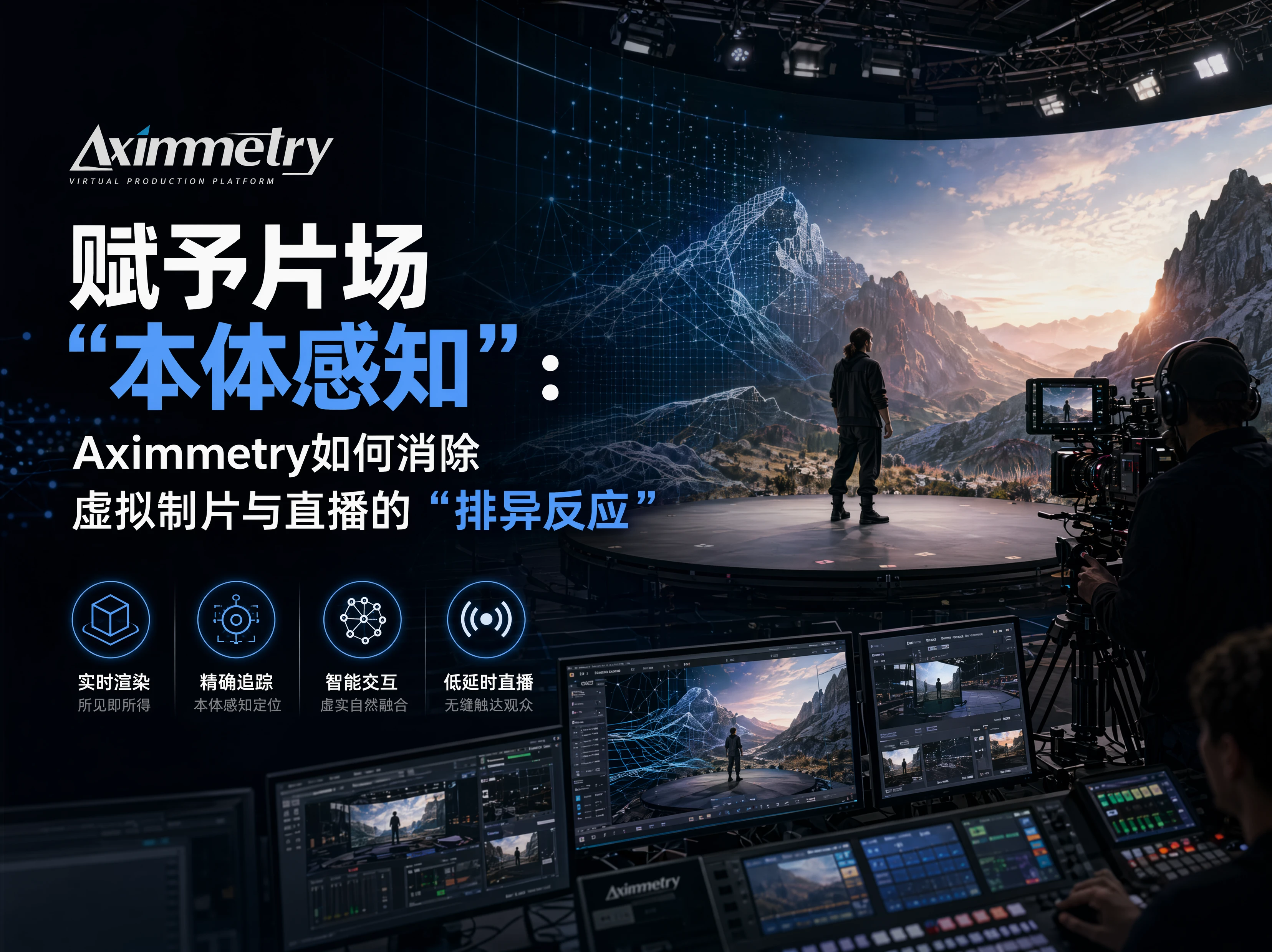 赋予片场“本体感知”：Aximmetry如何消除虚拟制片与直播的“排异反应”