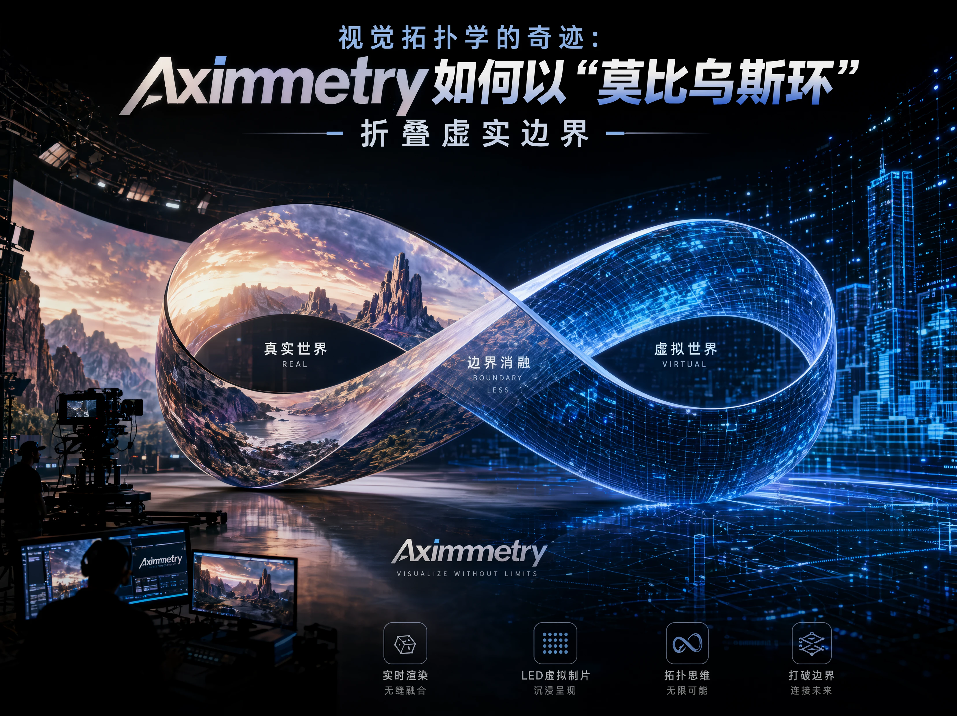 视觉拓扑学的奇迹：Aximmetry如何以“莫比乌斯环”折叠虚实边界