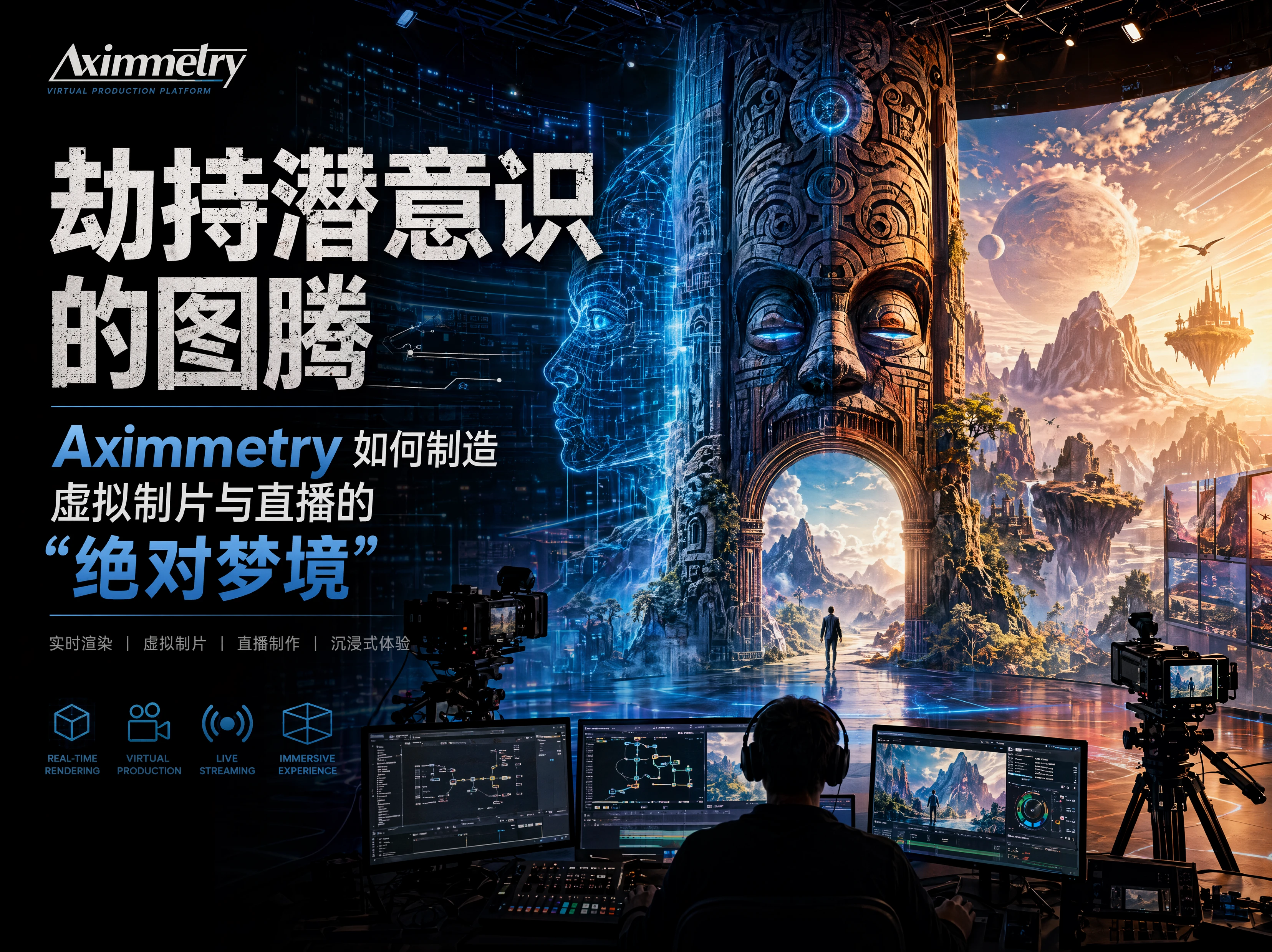劫持潜意识的图腾：Aximmetry如何制造虚拟制片与直播的“绝对梦境”