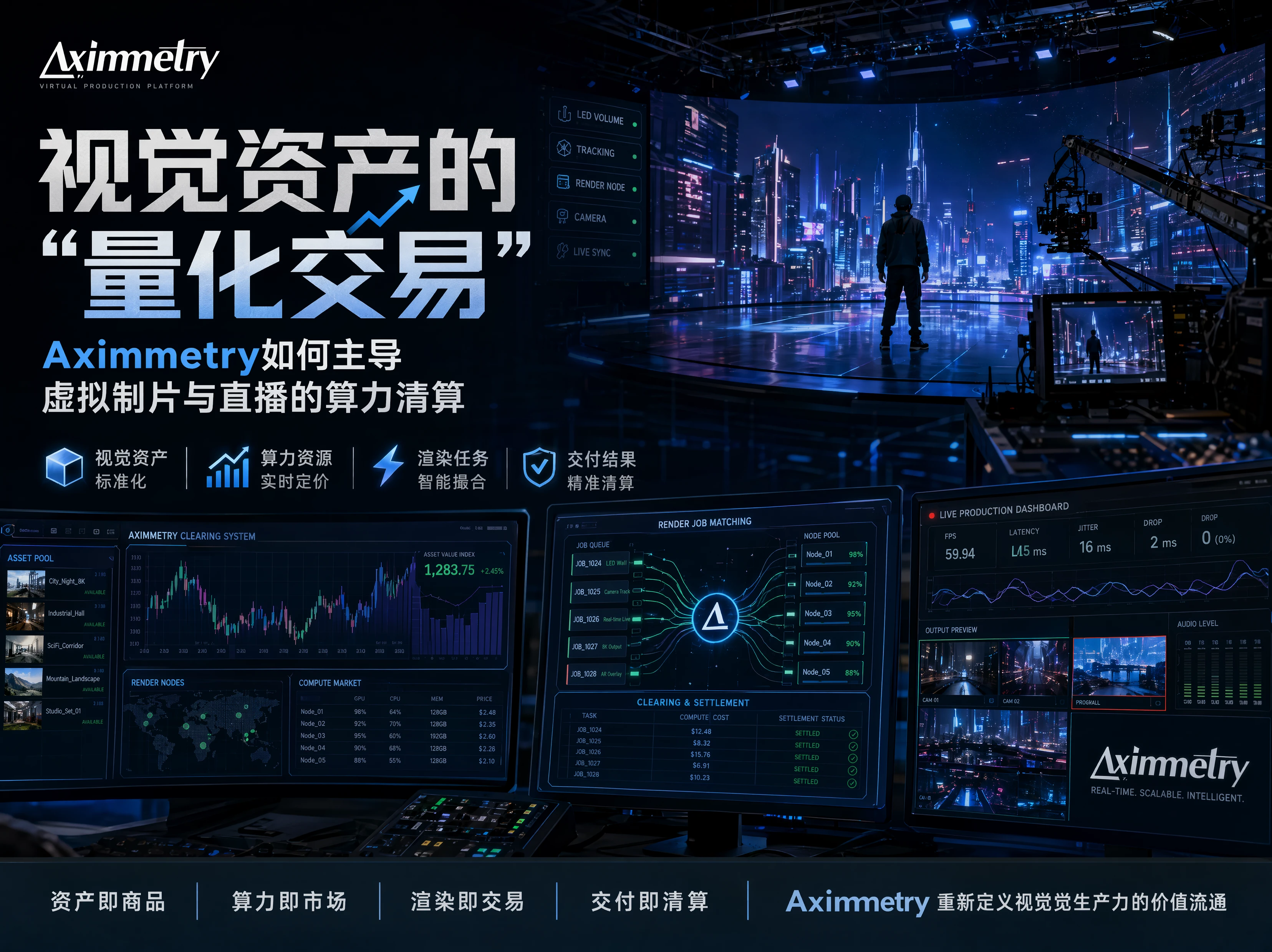 视觉资产的“量化交易”：Aximmetry如何主导虚拟制片与直播的算力清算