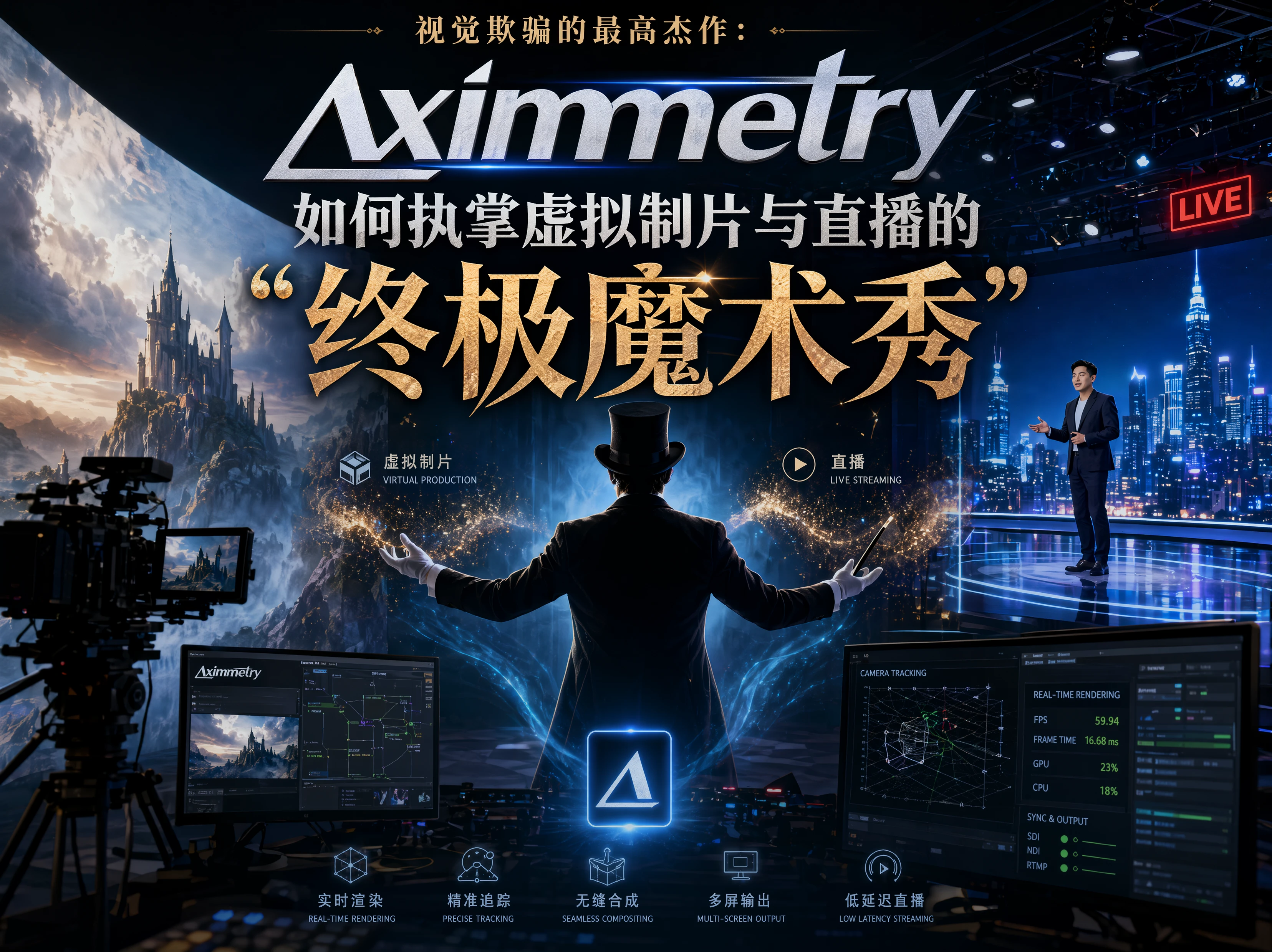 视觉欺骗的最高杰作：Aximmetry如何执掌虚拟制片与直播的“终极魔术秀”