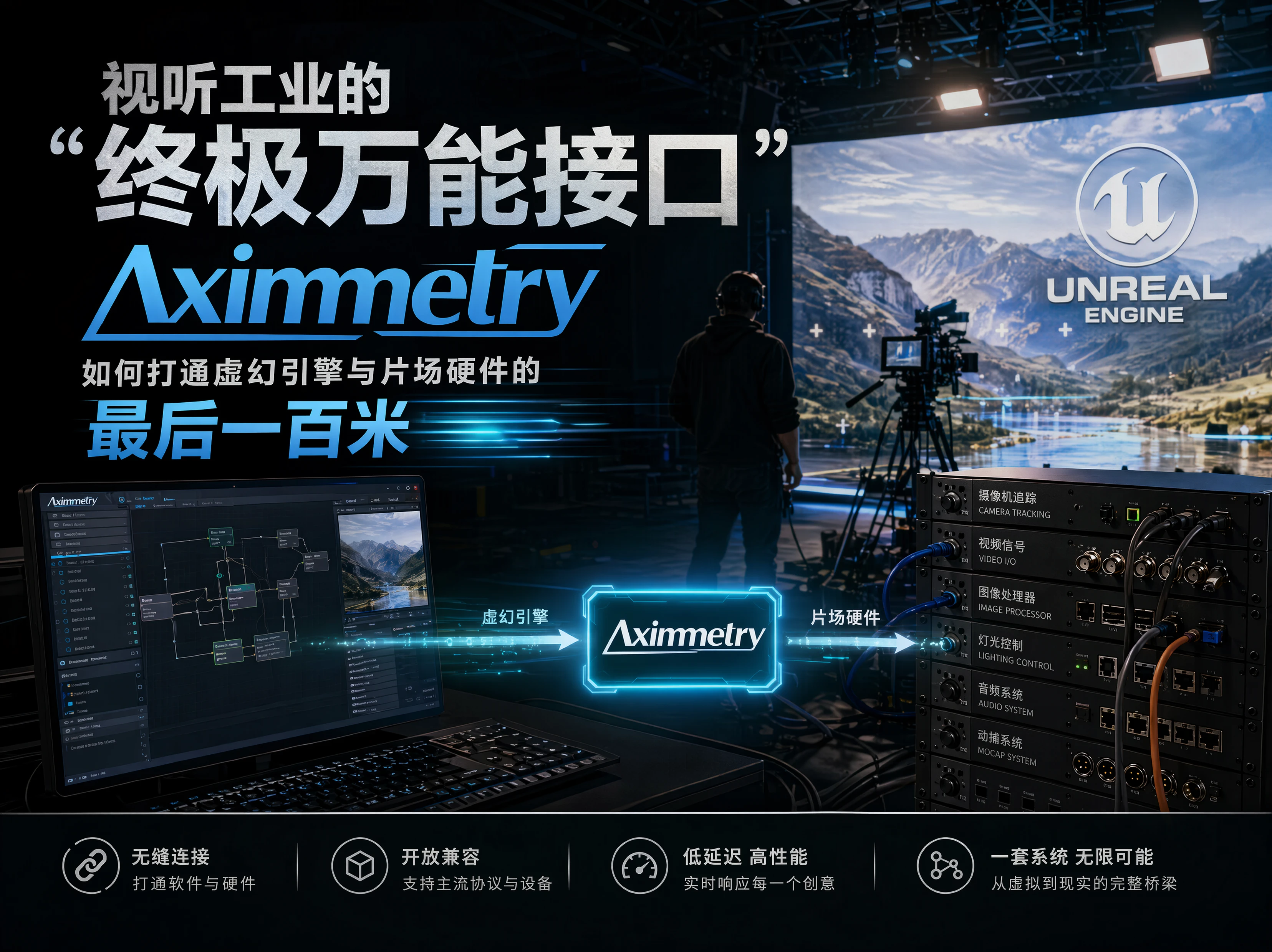 视听工业的“终极万能接口”：Aximmetry如何打通虚幻引擎与片场硬件的最后一百米