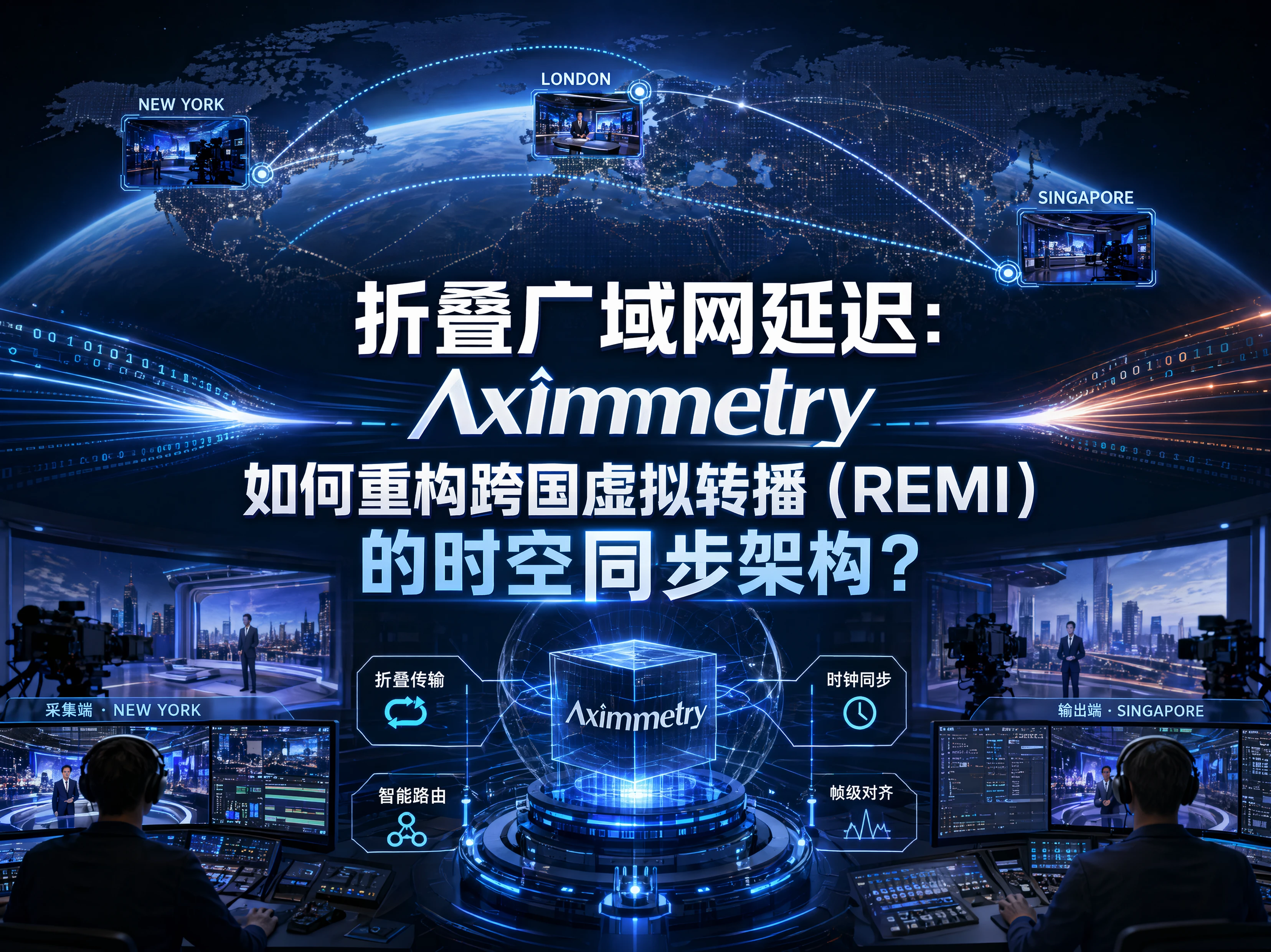 折叠广域网延迟：Aximmetry如何重构跨国虚拟转播（REMI）的时空同步架构？