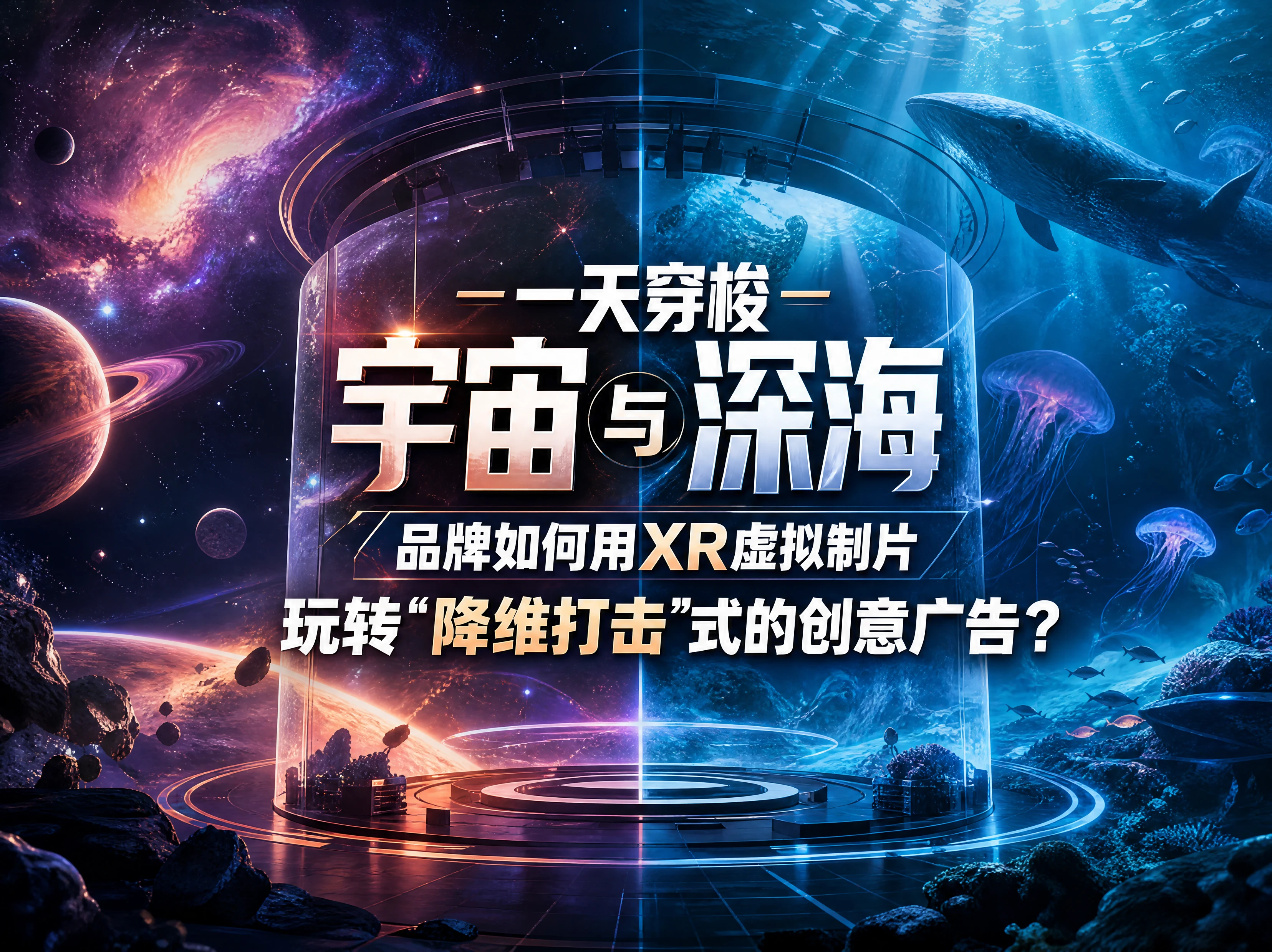一天穿梭宇宙与深海：品牌如何用XR虚拟制片玩转“降维打击”式的创意广告？