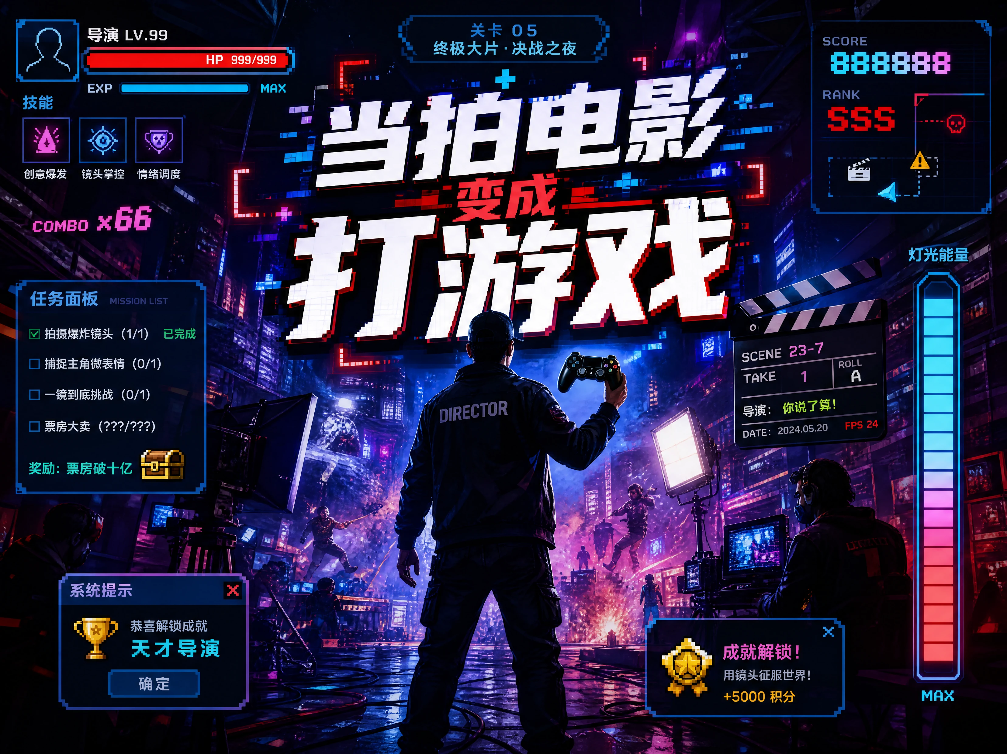 当拍电影变成打游戏