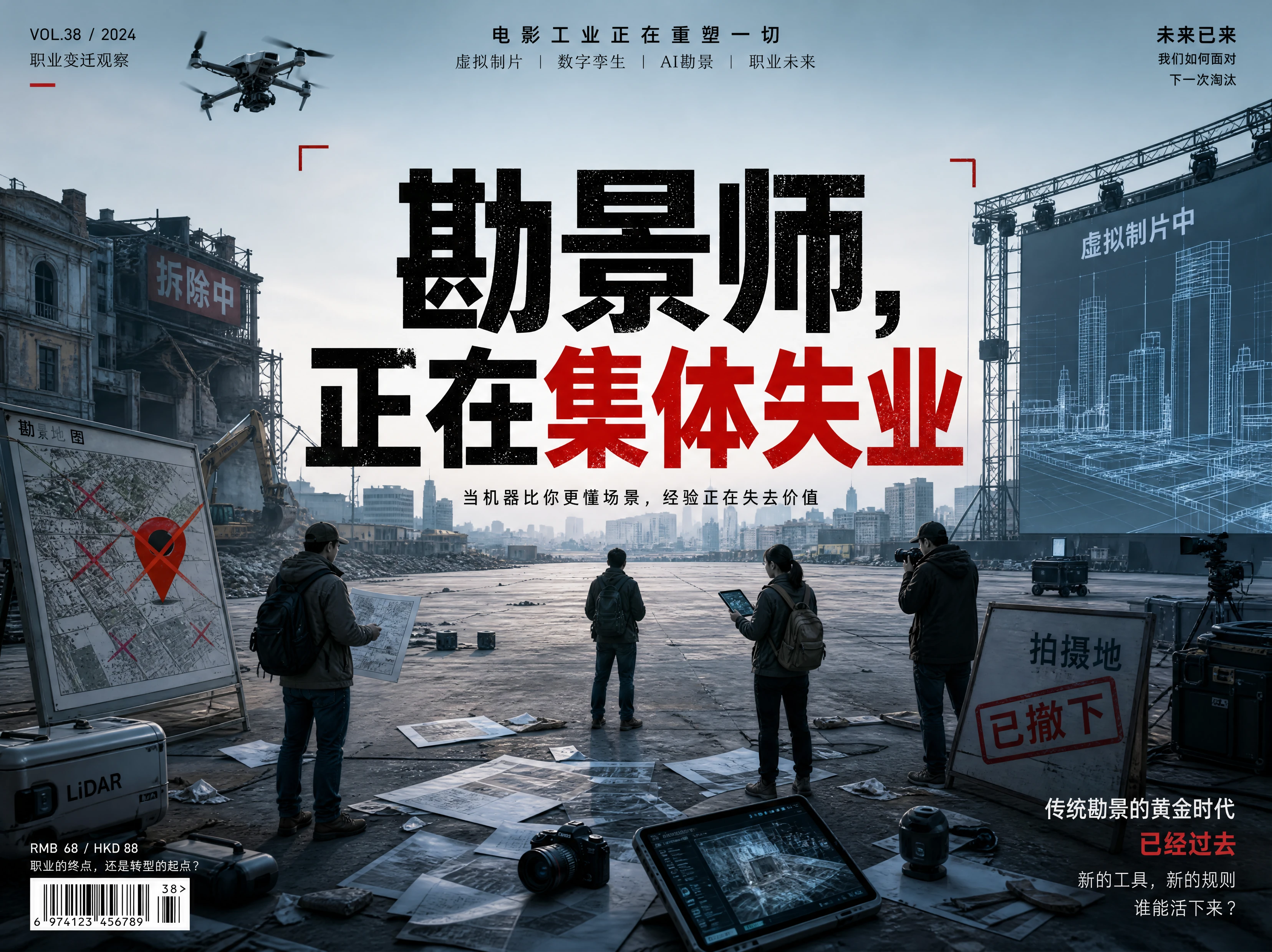 勘景师，正在集体失业