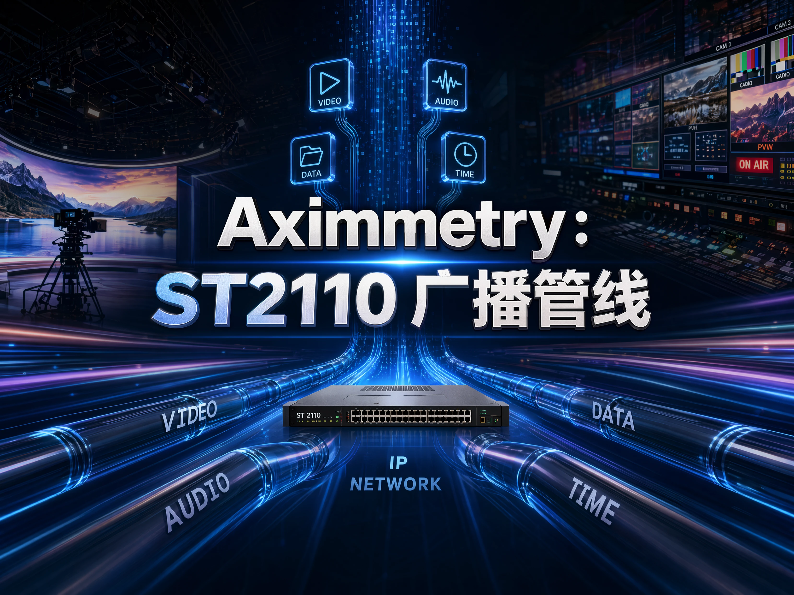 Aximmetry：ST2110广播管线