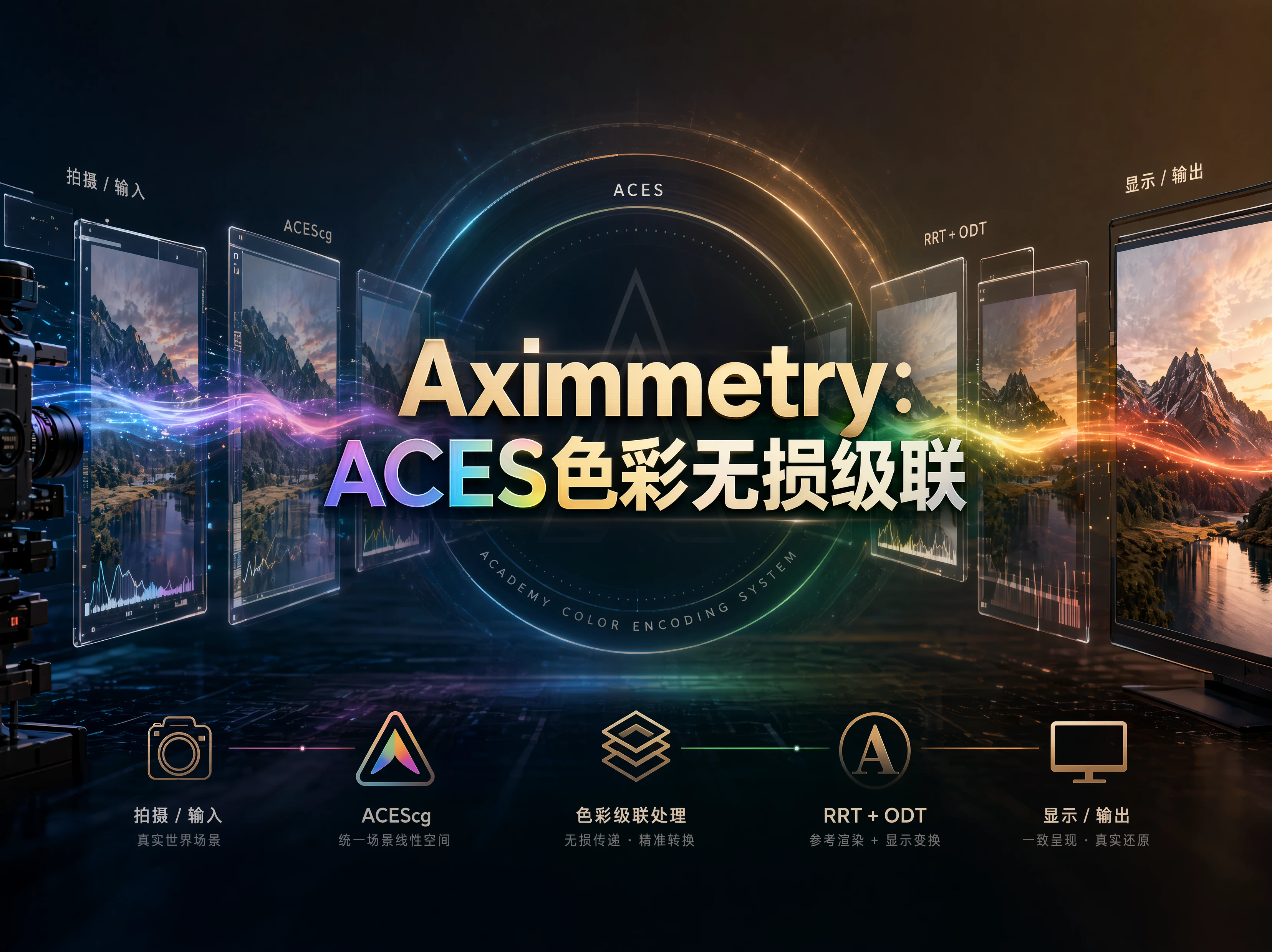 Aximmetry：ACES色彩无损级联