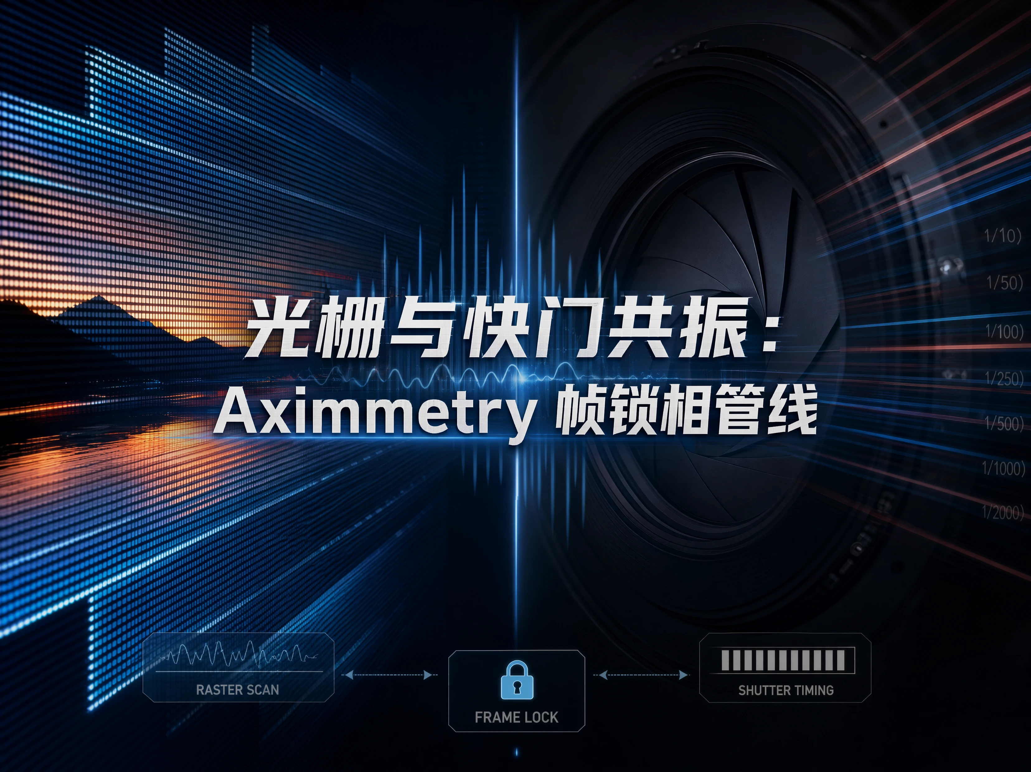 光栅与快门共振：Aximmetry 帧锁相管线
