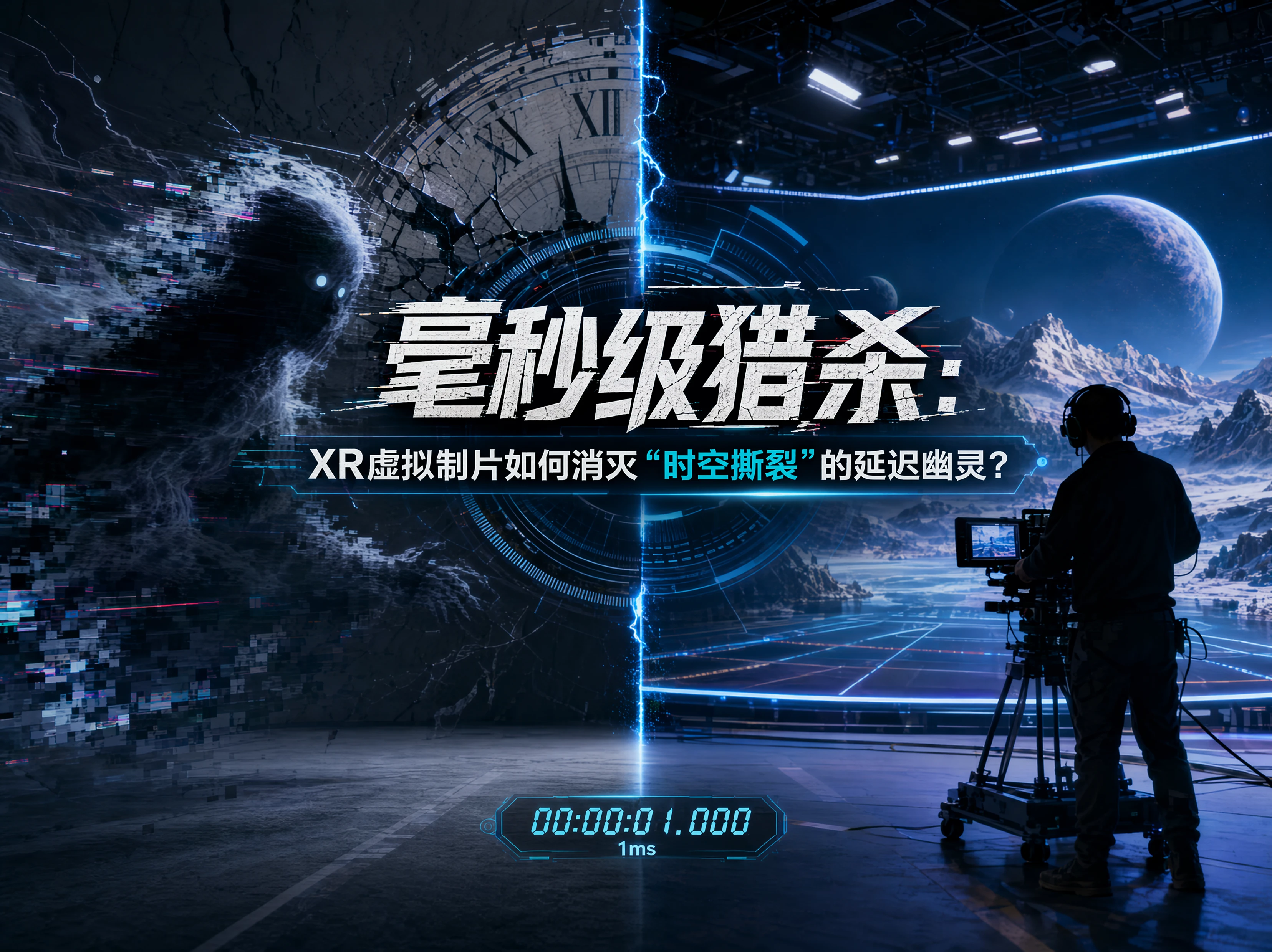 毫秒级猎杀：XR虚拟制片如何消灭“时空撕裂”的延迟幽灵？