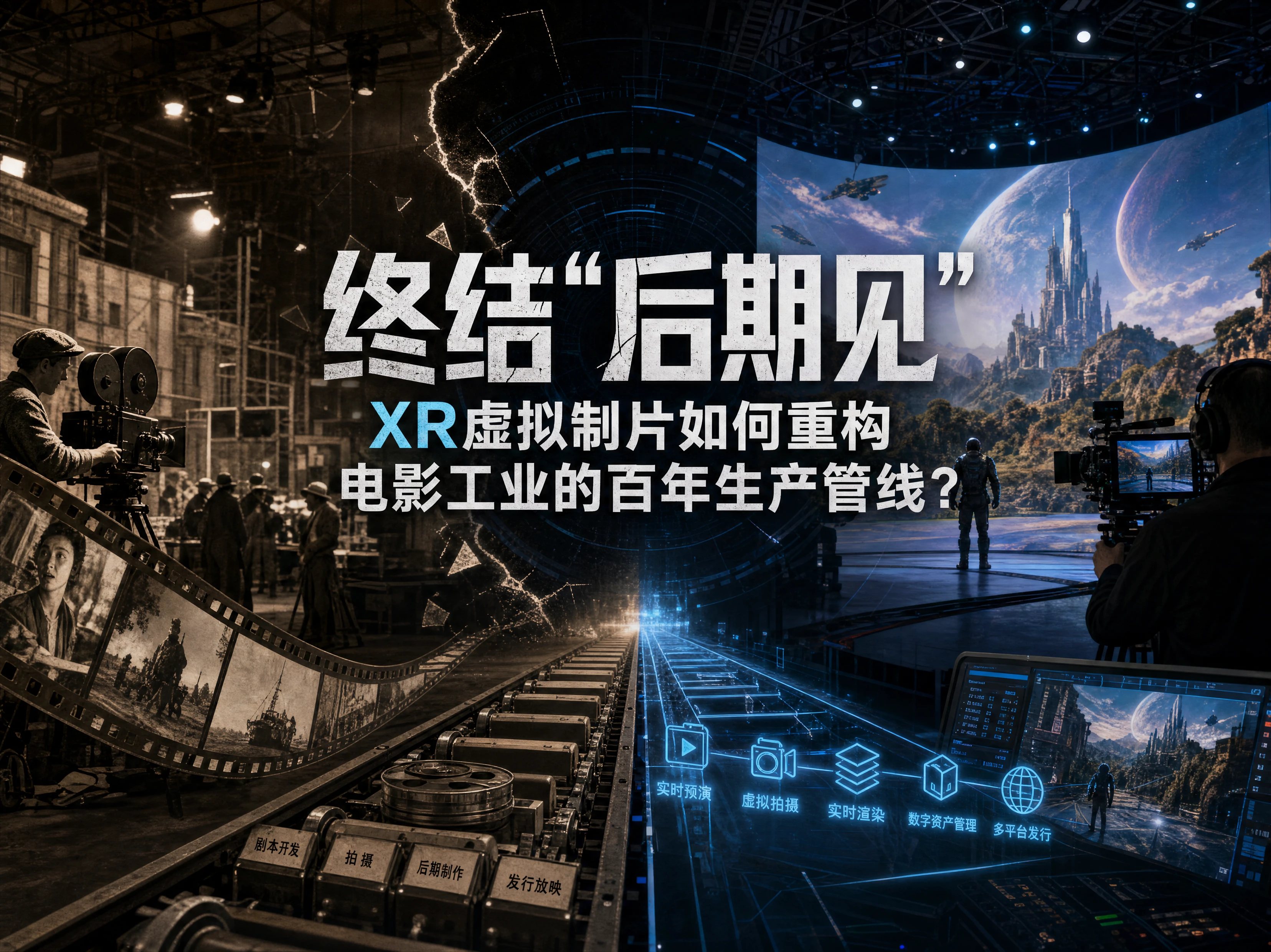 终结“后期见”：XR虚拟制片如何重构电影工业的百年生产管线？