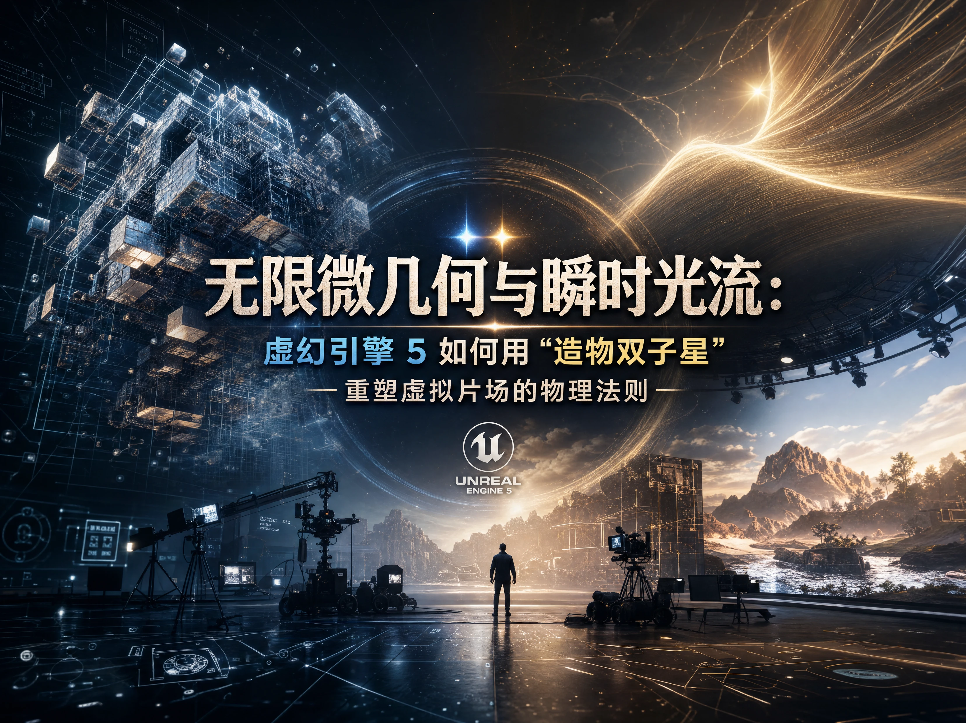 无限微几何与瞬时光流：虚幻引擎 5 如何用“造物双子星”重塑虚拟片场的物理法则
