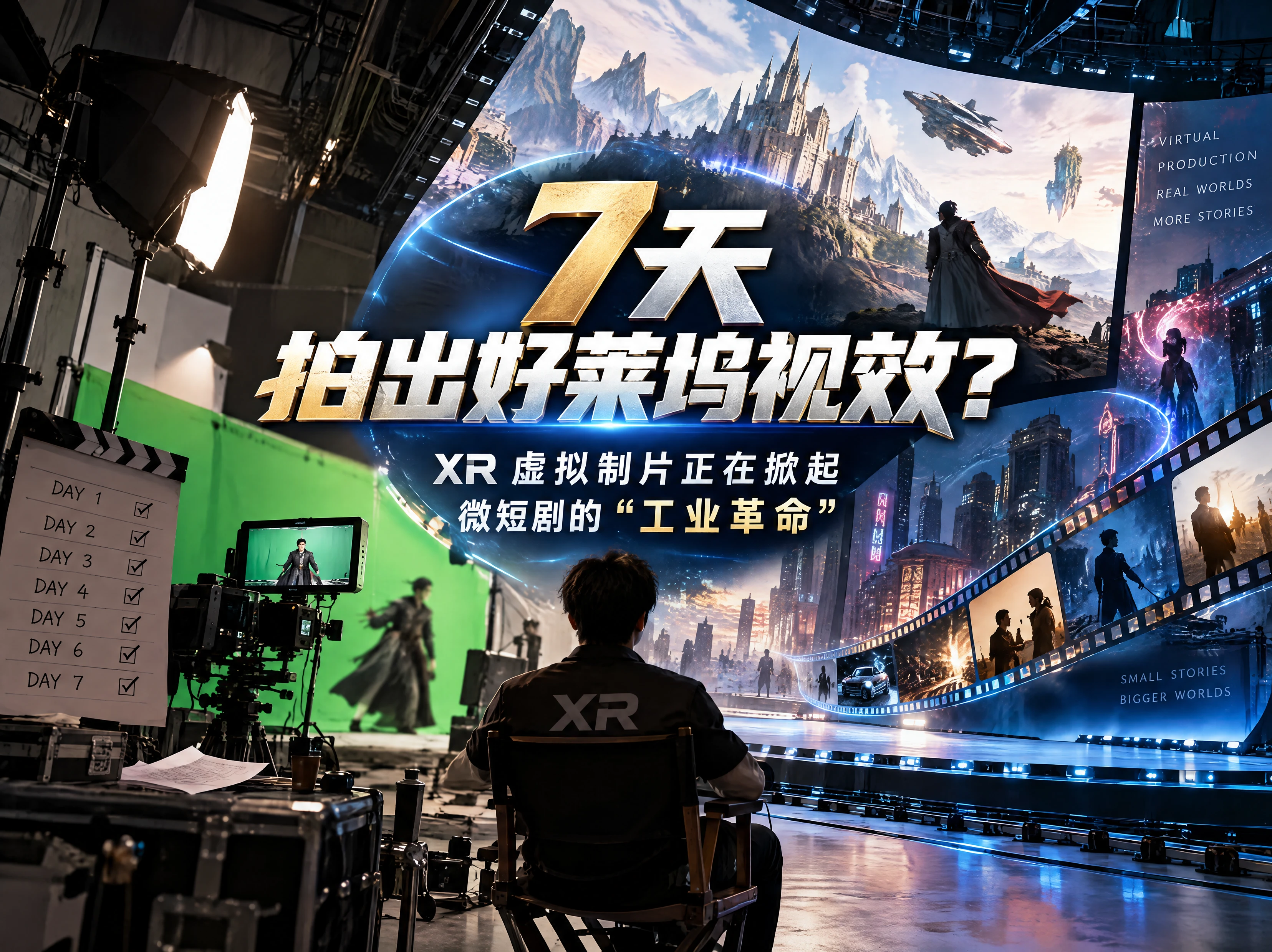 7天拍出好莱坞视效？XR 虚拟制片正在掀起微短剧的“工业革命”